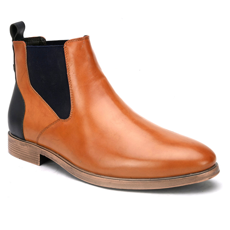 Theory Tan Chelsea Boots