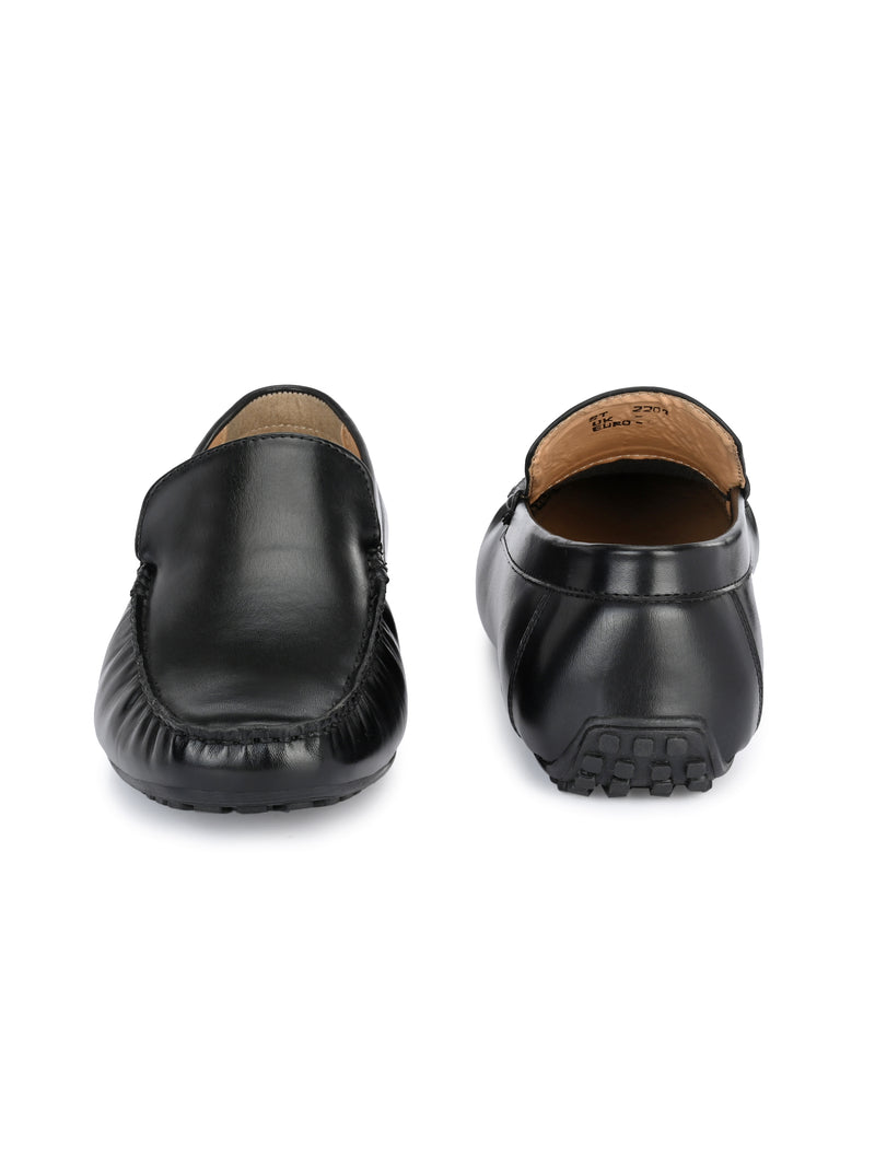 Suave Black Driving Loafers