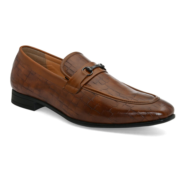 Dawn Tan Buckle Loafers