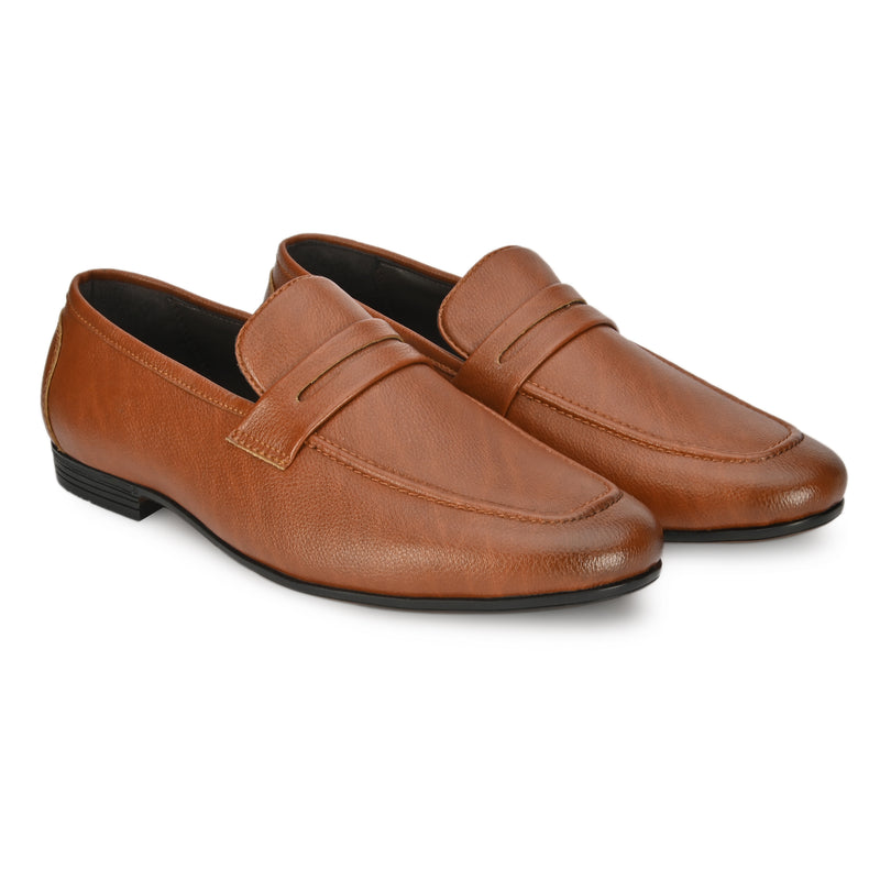 Maison Tan Solid Slip-Ons