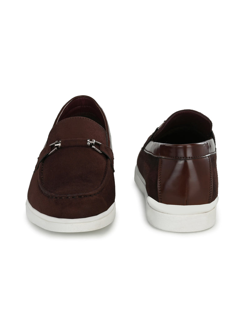Saint Brown Buckle Penny Loafers