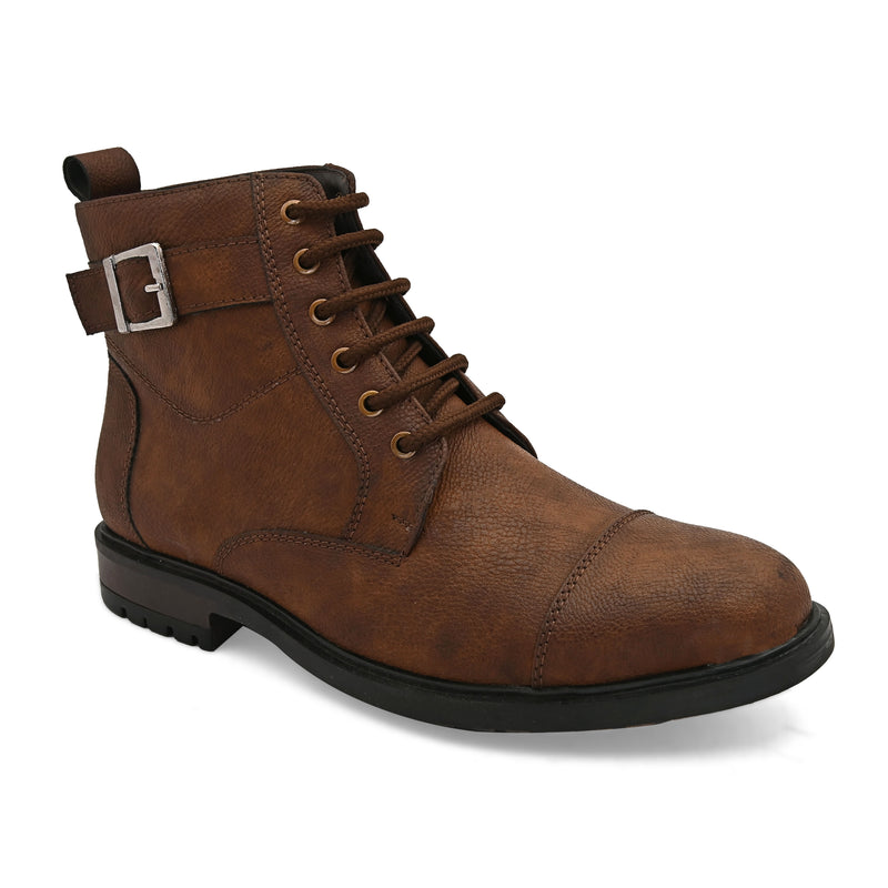 Hype Brown Mid-top Boots