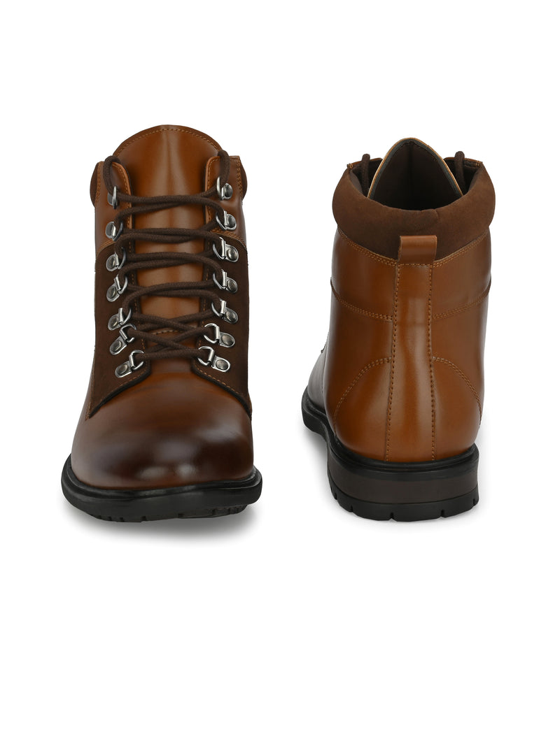 Dover Tan Lace-up Boots
