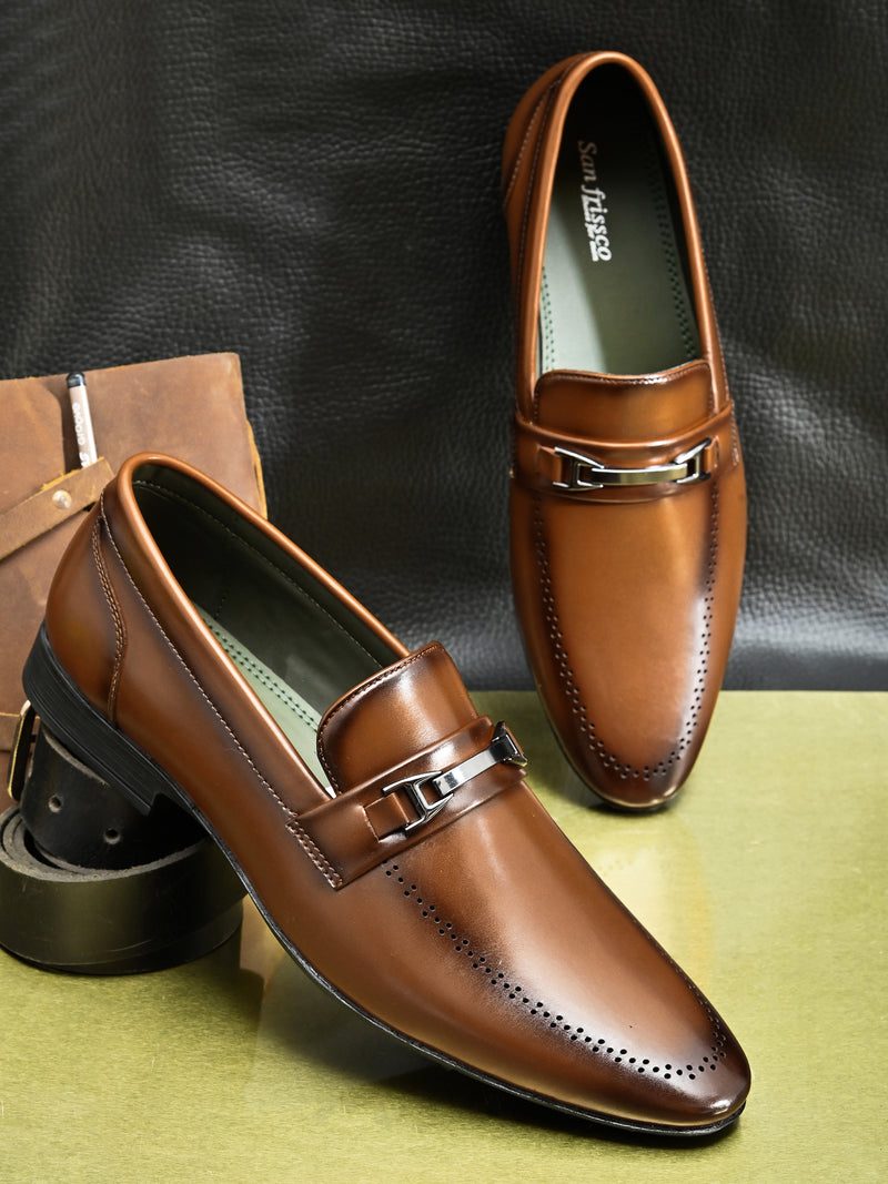 Forum Tan Formal Slip-Ons