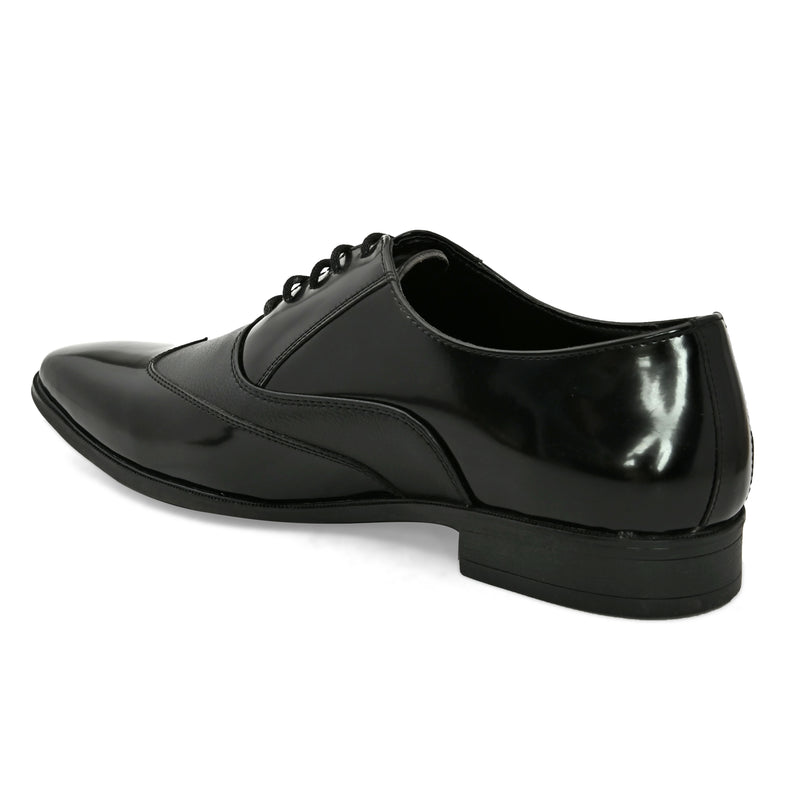 Francia Black | Patent Leather Slide Sandals – JOKU USA