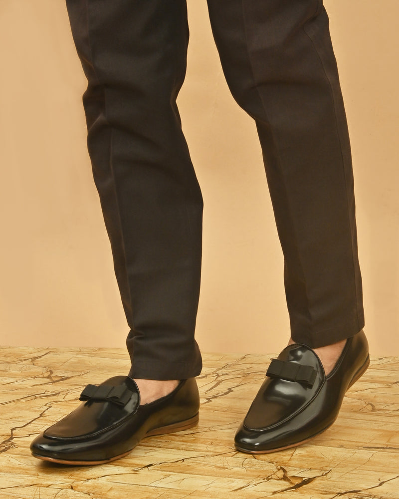 Bo Taii Black Slip-Ons