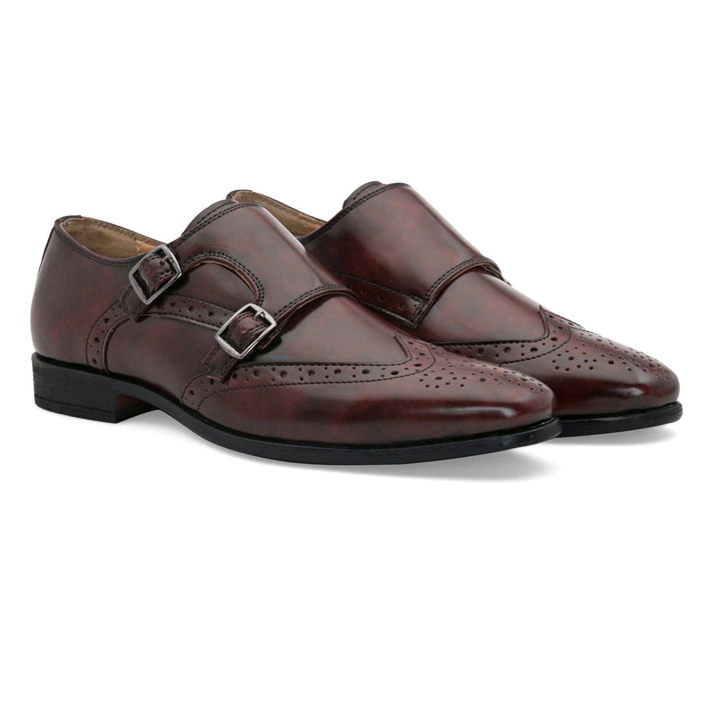 Ross Cherry Monk Shoes