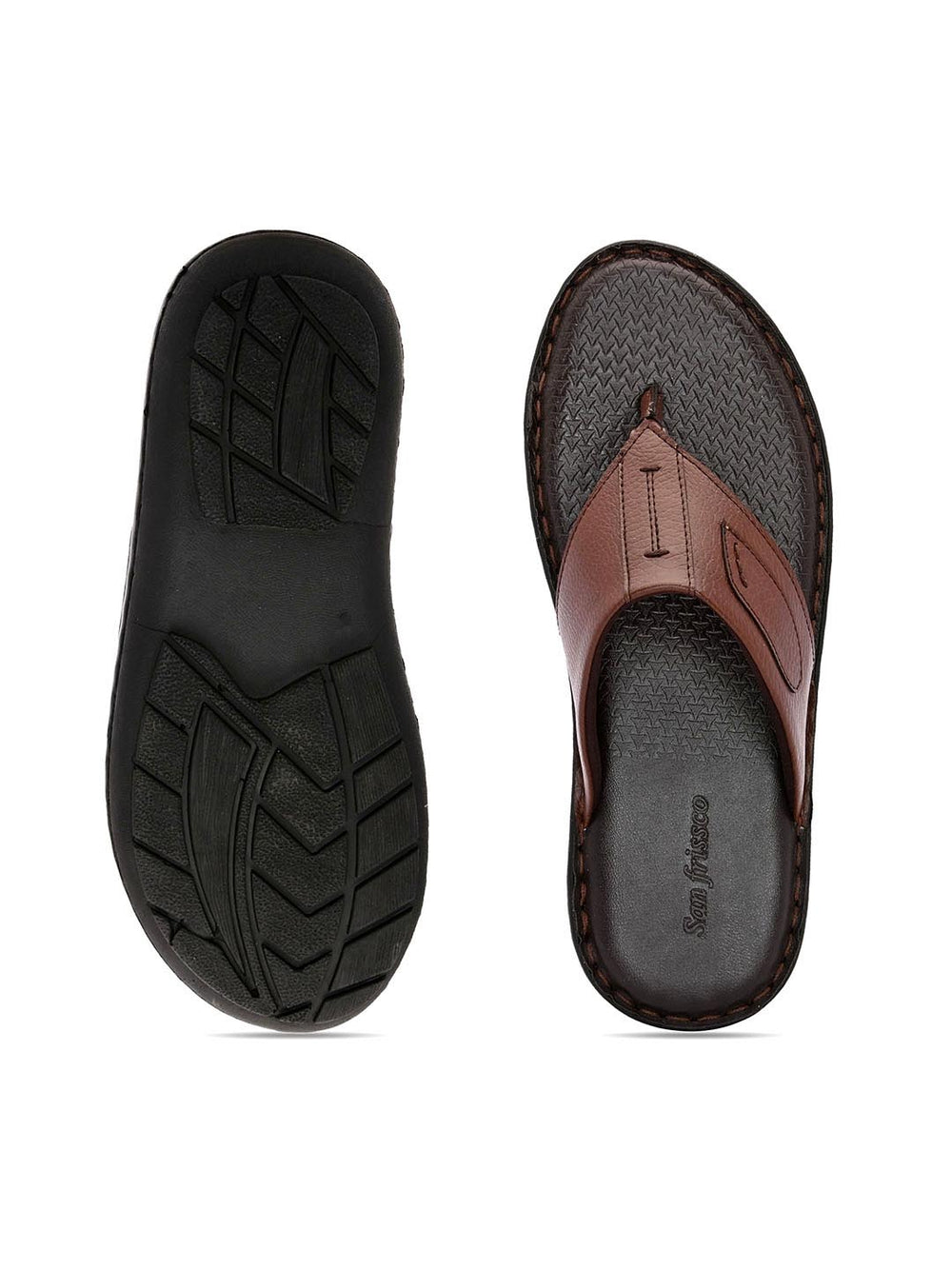  SLIPPER ブラウンサイズ9 Ladies Transparent Leopard Print Double Strap Injected PVC