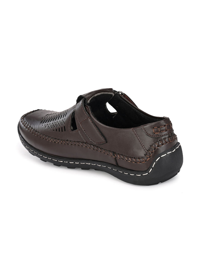 Brown Casual Clog Sandals