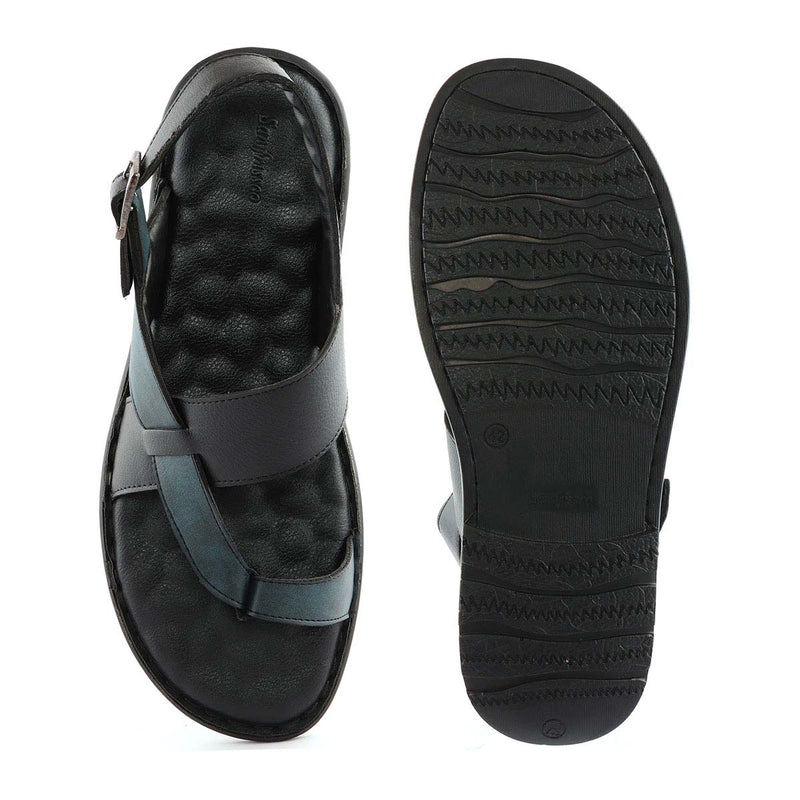 San Frissco Men Black Sandals