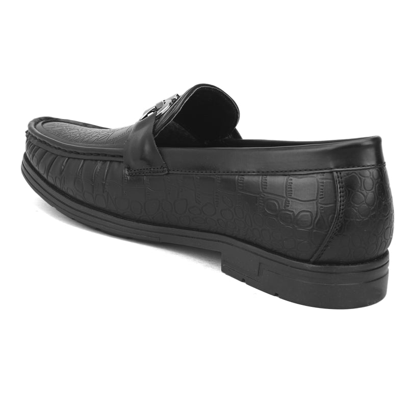 Topman Black Buckle Loafers