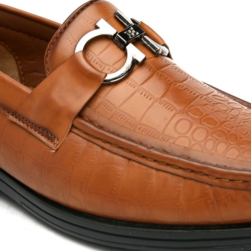 Topman Tan Buckle Loafers