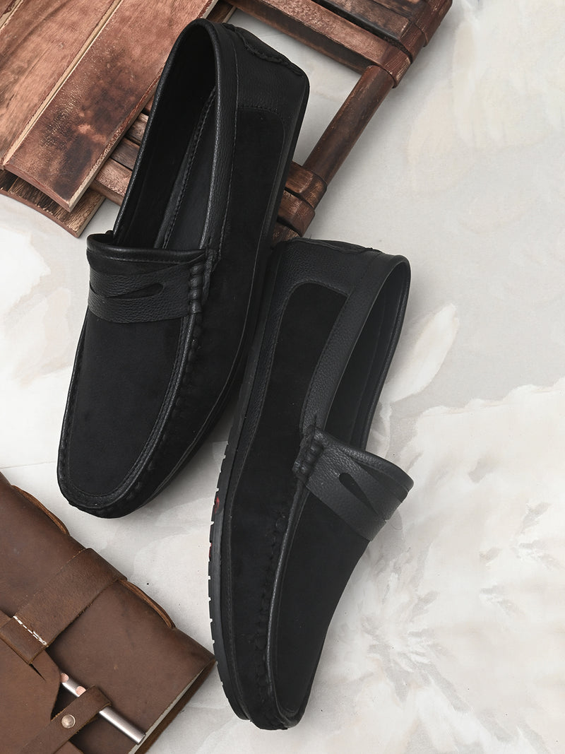 Cassio Black Driving Loafers