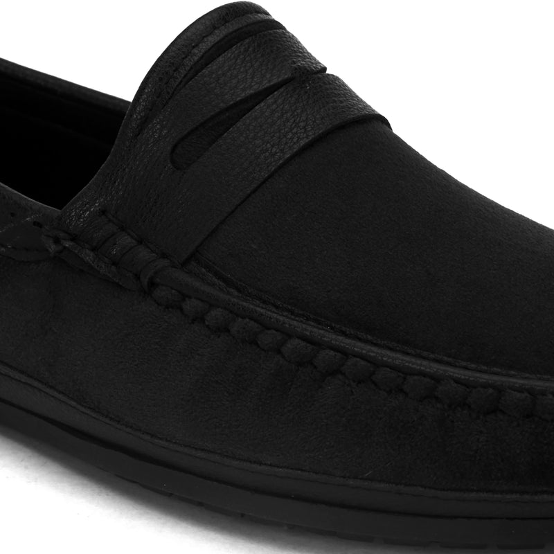 Cassio Black Driving Loafers