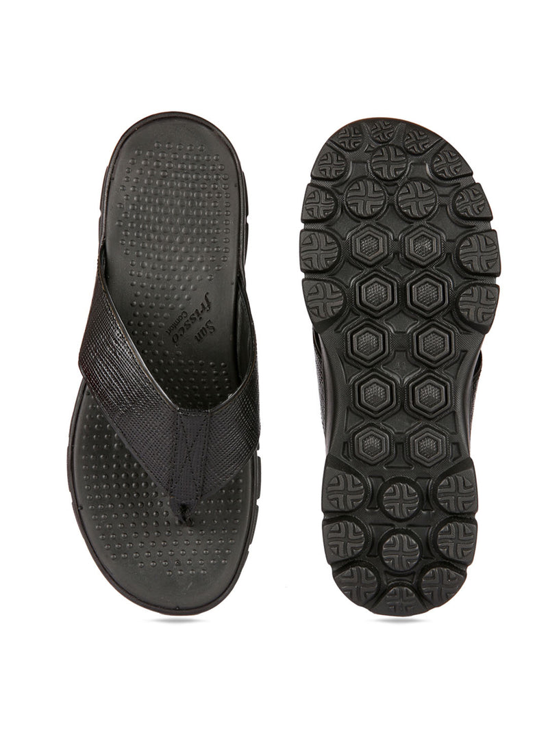 SF Black Comfort Slippers