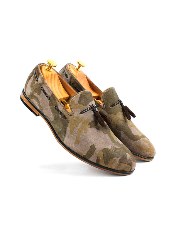 Camouflage Tassel Loafers