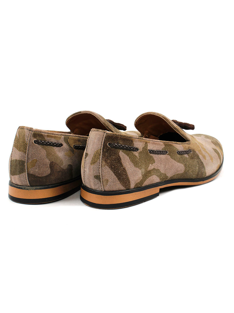 Camouflage Tassel Loafers