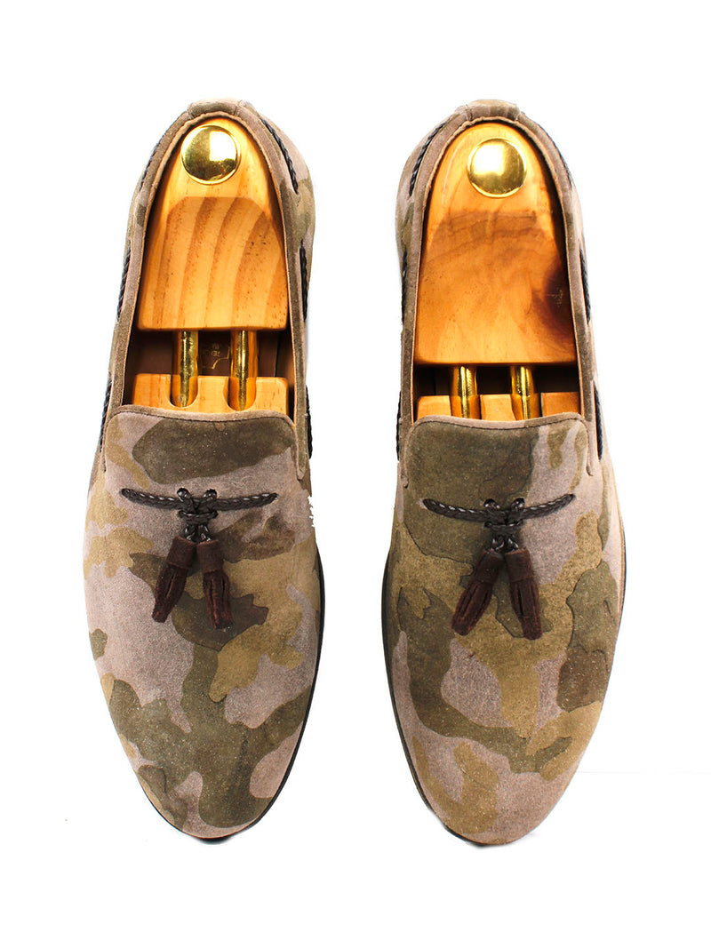 Camouflage Tassel Loafers