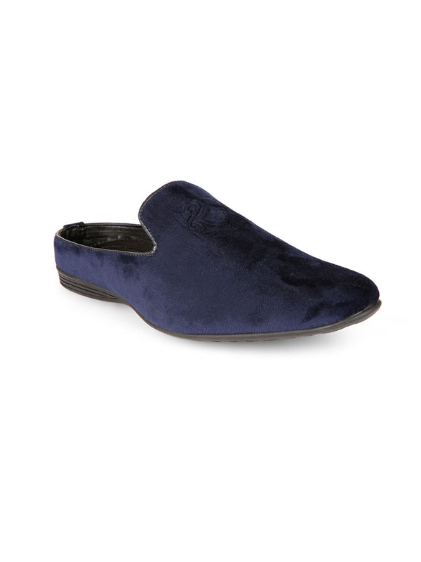 Luxe Midnight Blue Mules