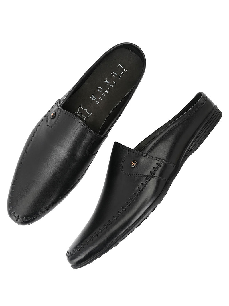 Alpha Black Mules