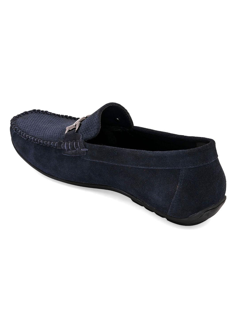 Stitch Navy Loafers