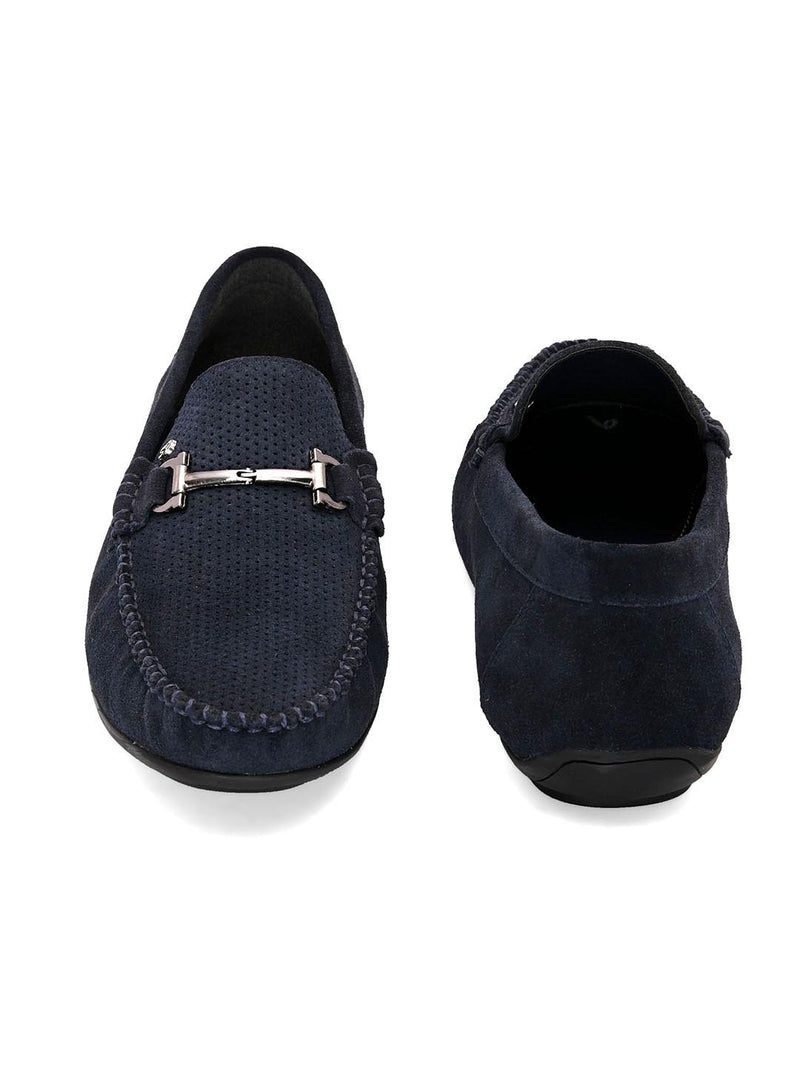 Stitch Navy Loafers