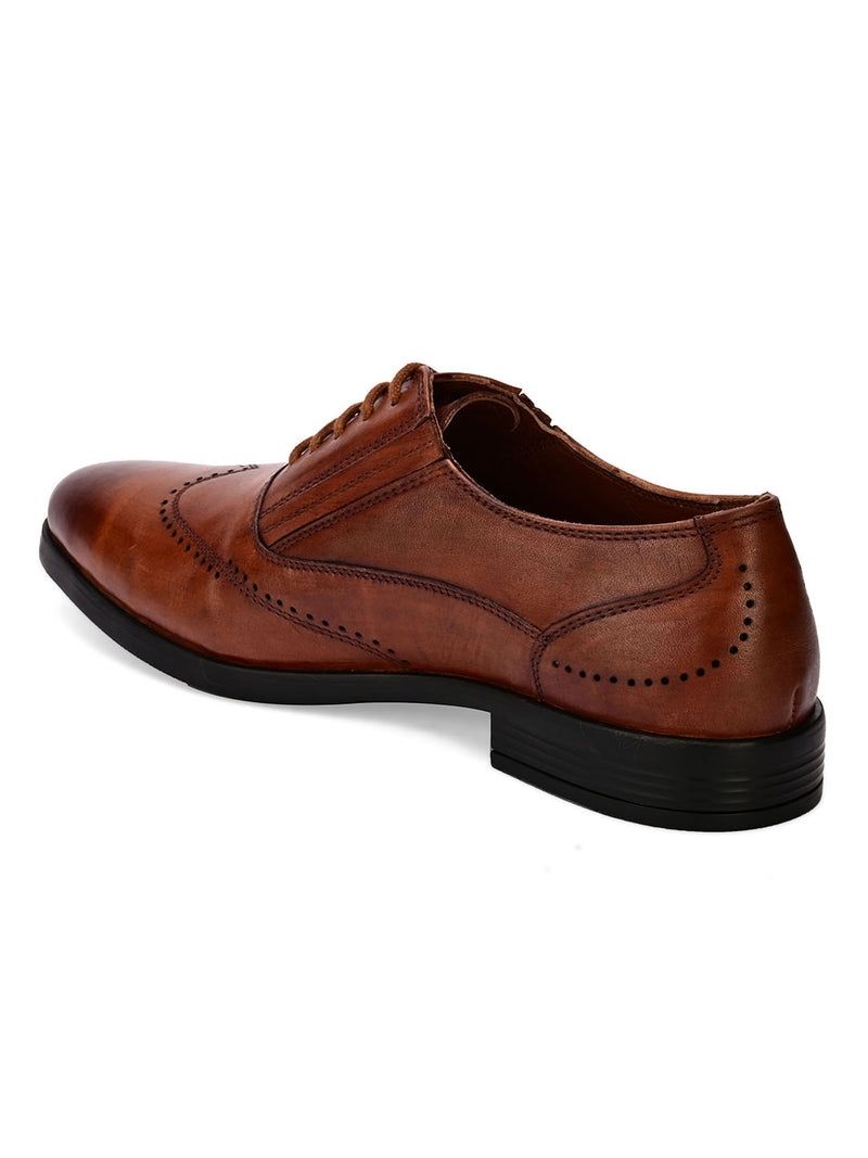 Cruz Tan Solid Brogues