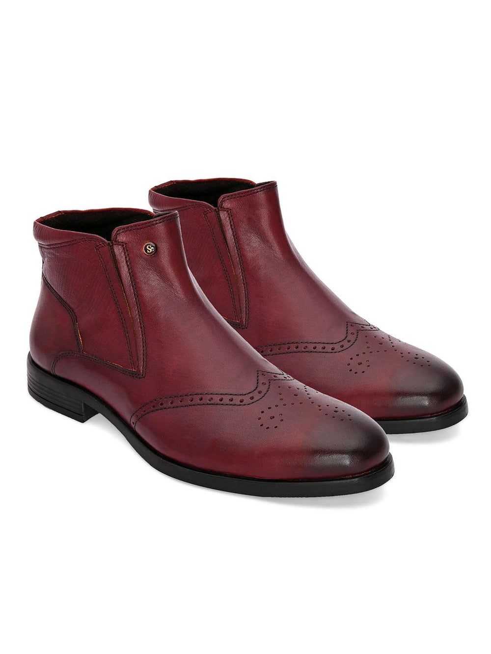 Buy Trevon Cherry Formal Boots Online – Sanfrissco