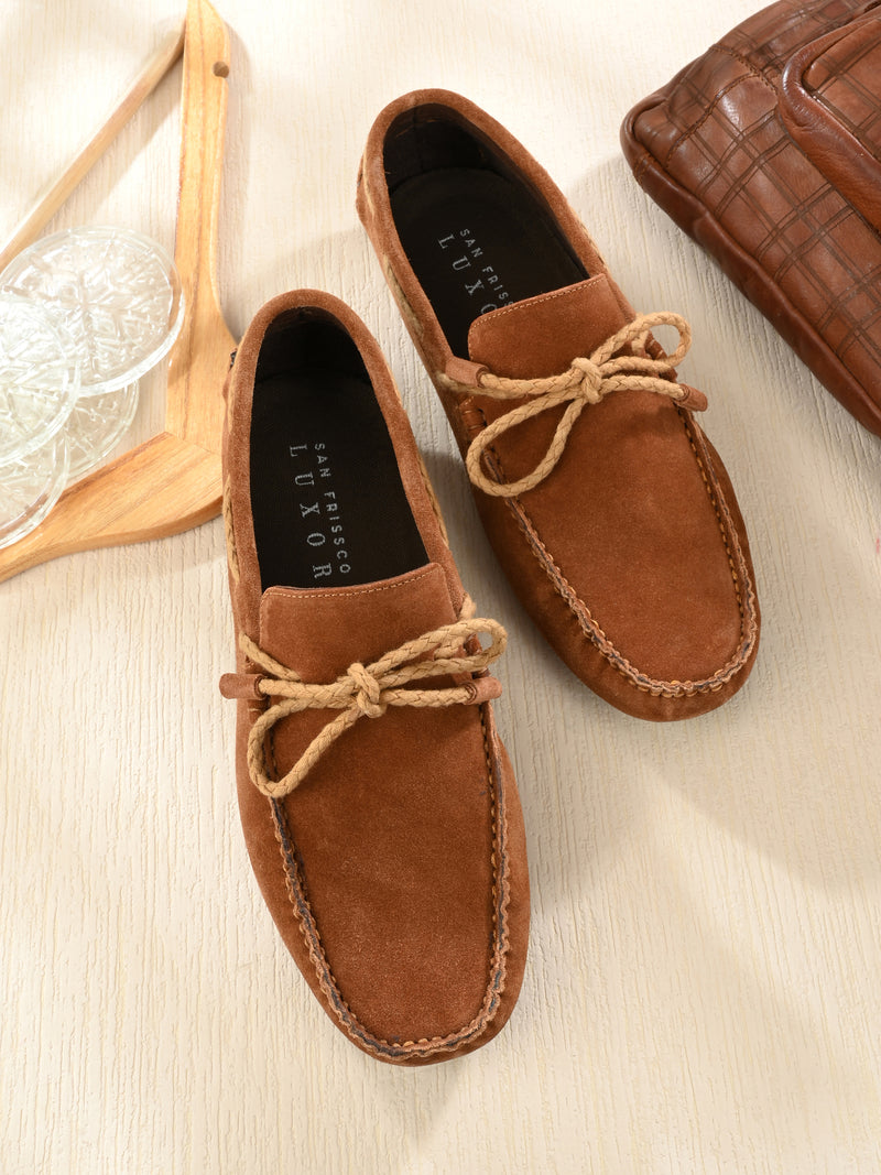 Slate Rust Driving Loafers