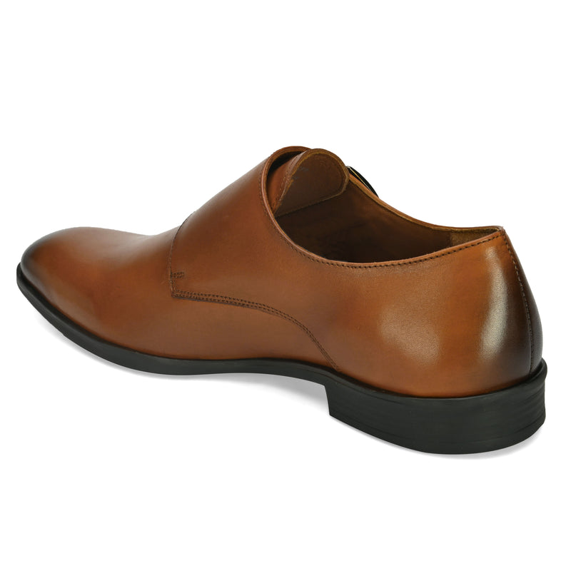 Hugo Classic Tan Monk Shoes