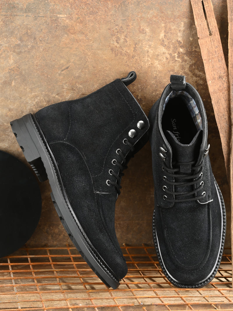 Fabian Black Ankle Boots - Main Image