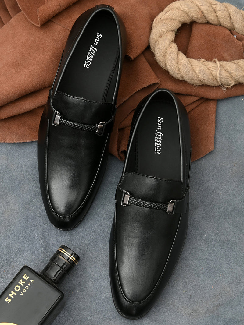 Buy Vienna Men's Black Slip-Ons Online Sanfrissco Buy Vienna Men's Black Slip-Ons Online Sanfrissco