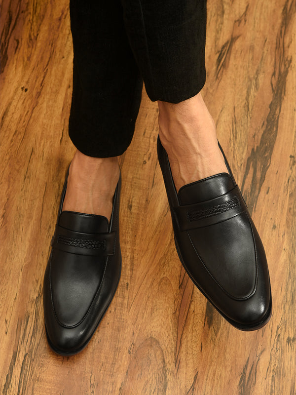 Bond Black Saddle Loafers